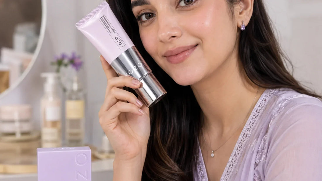 YOZO Brightening BB Cream held in hand, the lighter-coverage option compared with CC cream and foundation in this guide