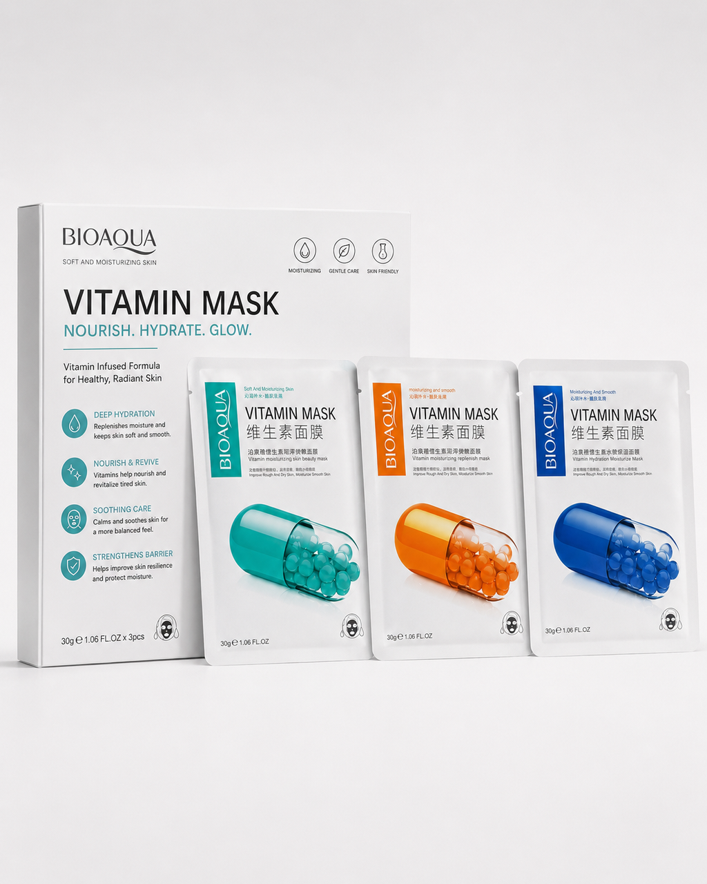 BIOAQUA Vitamin Mask packaging | BIOAQUA Vitamin Mask Set