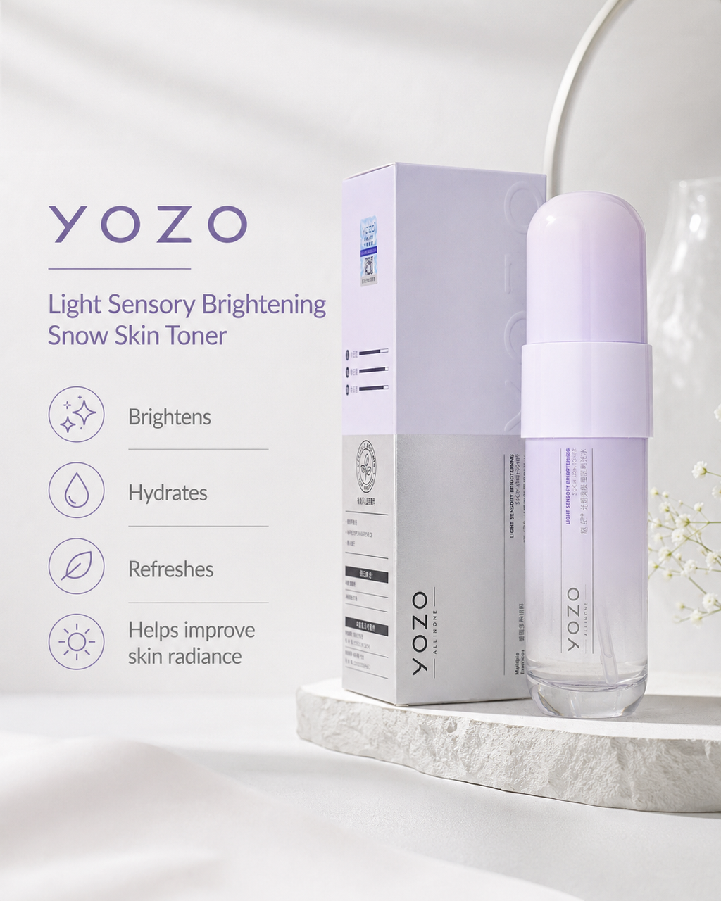 Yozo Snow Skin Brightening Toner