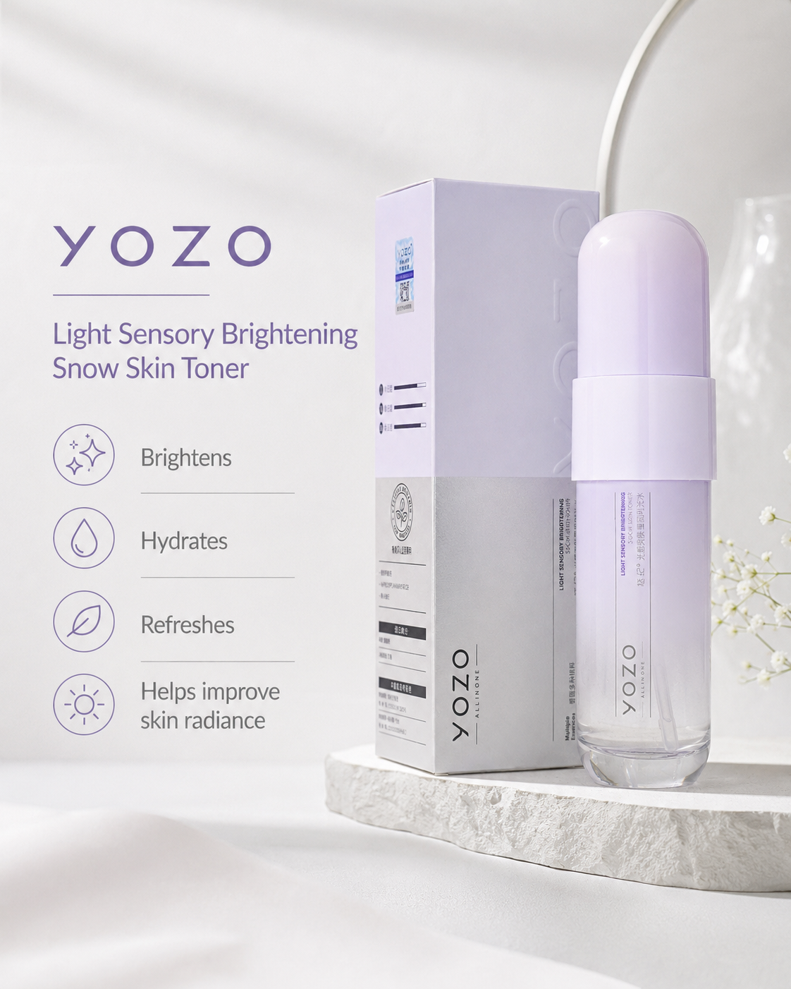 Yozo Snow Skin Brightening Toner
