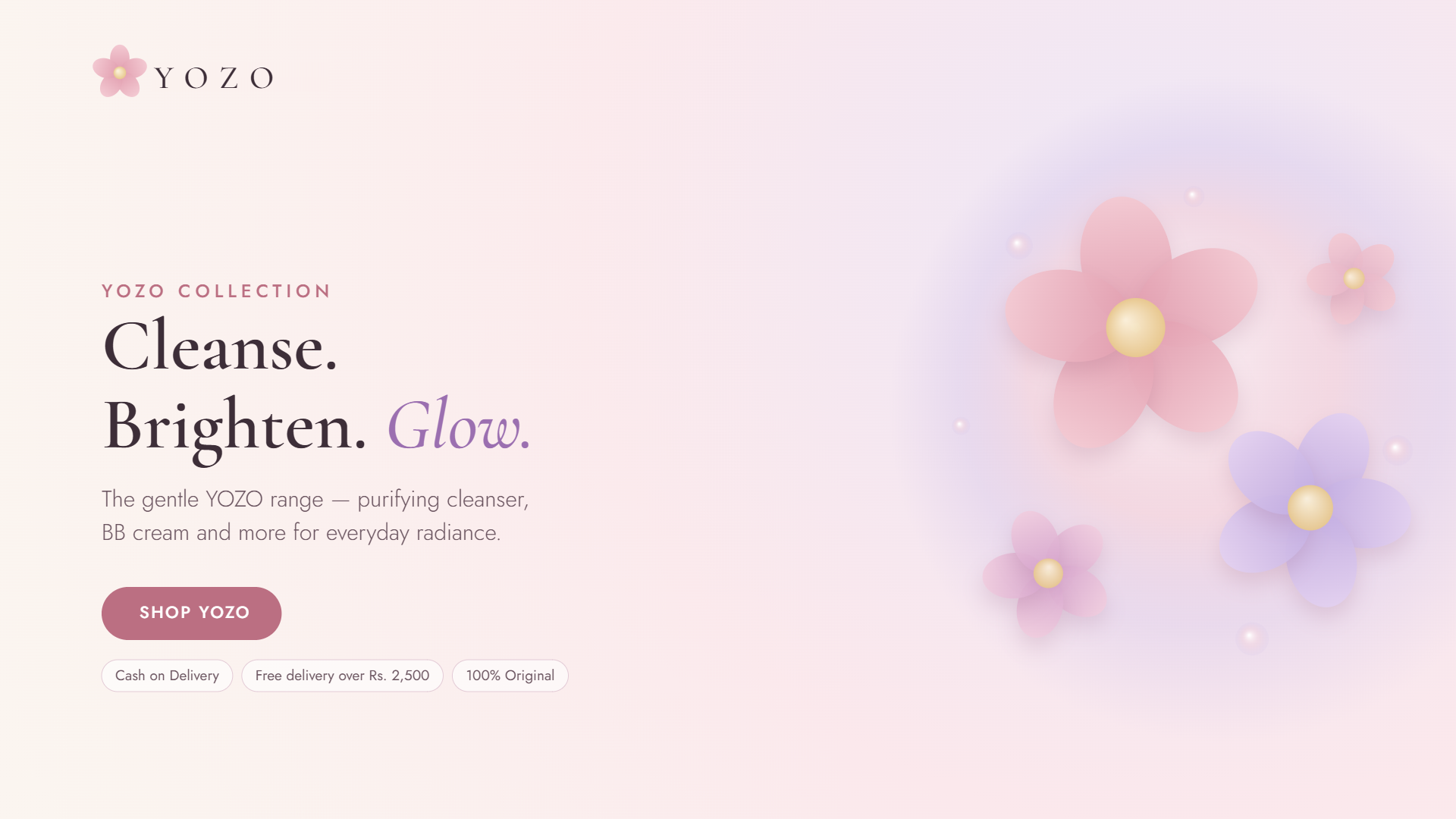 Shop YOZO Skincare — cleanse, brighten, glow every day